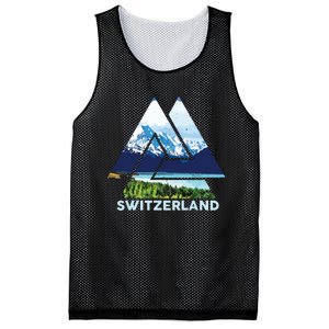 Switzerland Swiss Nature Alps Mountains Mesh Reversible Basketball Jersey Tank