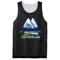 Switzerland Swiss Nature Alps Mountains Mesh Reversible Basketball Jersey Tank