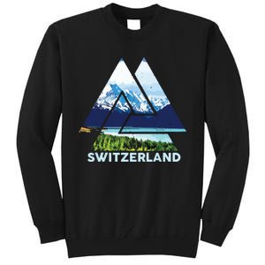 Switzerland Swiss Nature Alps Mountains Tall Sweatshirt