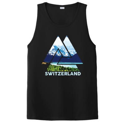 Switzerland Swiss Nature Alps Mountains PosiCharge Competitor Tank