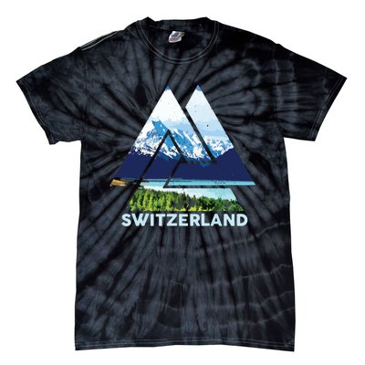 Switzerland Swiss Nature Alps Mountains Tie-Dye T-Shirt