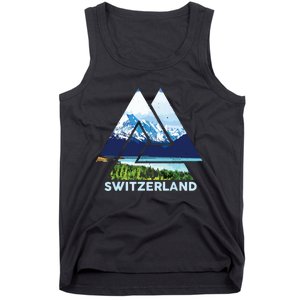 Switzerland Swiss Nature Alps Mountains Tank Top