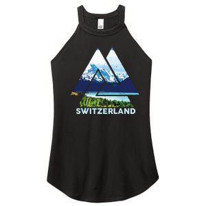 Switzerland Swiss Nature Alps Mountains Women's Perfect Tri Rocker Tank