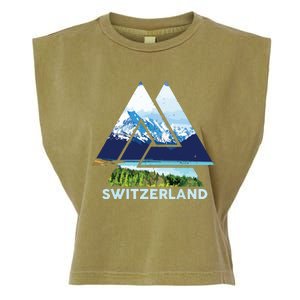 Switzerland Swiss Nature Alps Mountains Garment-Dyed Women's Muscle Tee