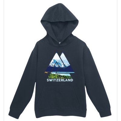 Switzerland Swiss Nature Alps Mountains Urban Pullover Hoodie