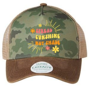 Spread Sunshine Not Shade Kindness Self Care Love Retro Legacy Tie Dye Trucker Hat