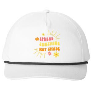 Spread Sunshine Not Shade Kindness Self Care Love Retro Snapback Five-Panel Rope Hat