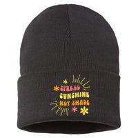 Spread Sunshine Not Shade Kindness Self Care Love Retro Sustainable Knit Beanie