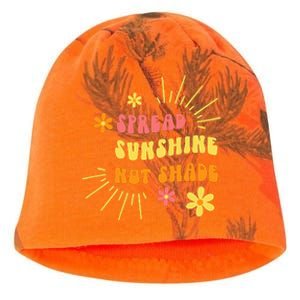 Spread Sunshine Not Shade Kindness Self Care Love Retro Kati - Camo Knit Beanie