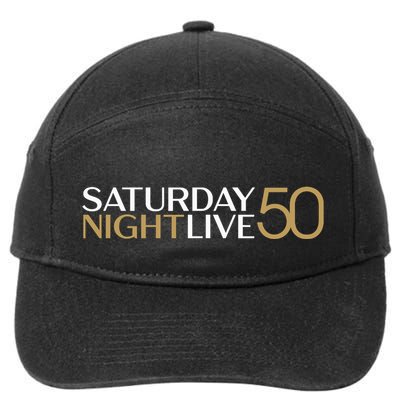 S.N.L S.A.T.U.R.D.A.Y N.I.G.H.T Live 50 White And Gold 7-Panel Snapback Hat