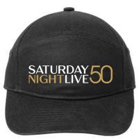 S.N.L S.A.T.U.R.D.A.Y N.I.G.H.T Live 50 White And Gold 7-Panel Snapback Hat