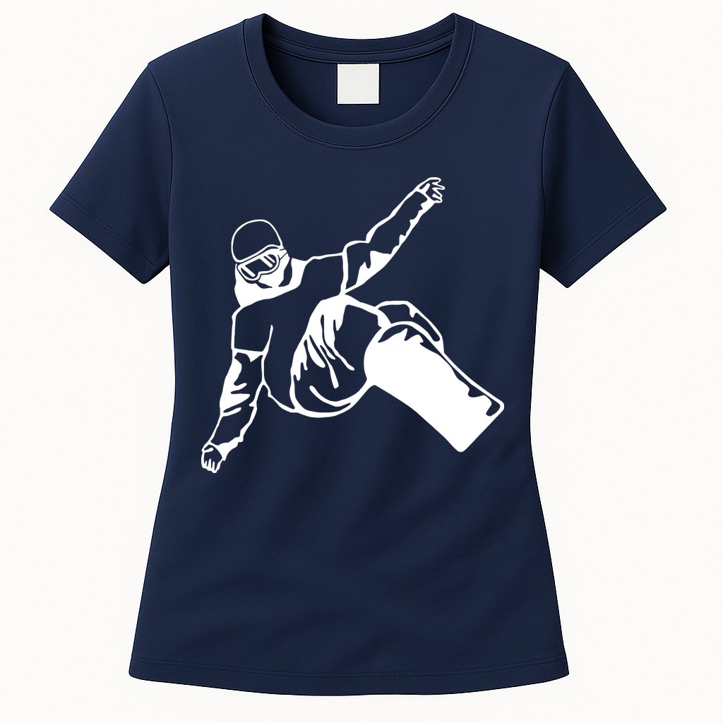 Snowboard Womens T-Shirt