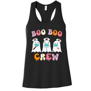 Spooky Squad Nurse Ghost Halloween Costume Women's Racerback Tank