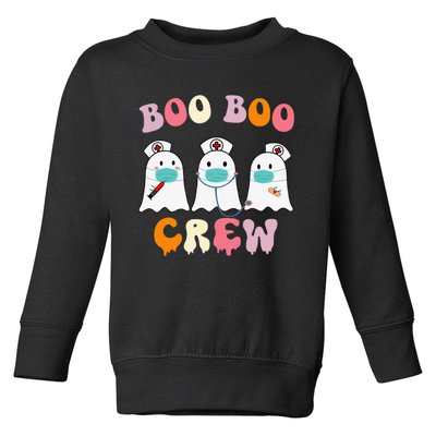 Spooky Squad Nurse Ghost Halloween Costume Toddler Sweatshirt