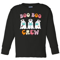 Spooky Squad Nurse Ghost Halloween Costume Toddler Long Sleeve Shirt