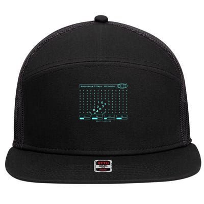 Severance Scary Numbers _ Macrodata Refinet 7 Panel Mesh Trucker Snapback Hat