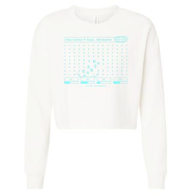 Severance Scary Numbers _ Macrodata Refinet Cropped Pullover Crew