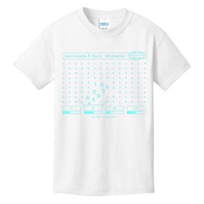 Severance Scary Numbers _ Macrodata Refinet Kids T-Shirt