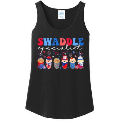 Swaddle Specialist Nicu L&D Mother Baby Nurse 4th Of July Ladies Essential Tank