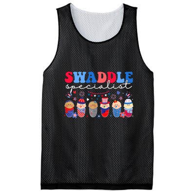Swaddle Specialist Nicu L&D Mother Baby Nurse 4th Of July Mesh Reversible Basketball Jersey Tank