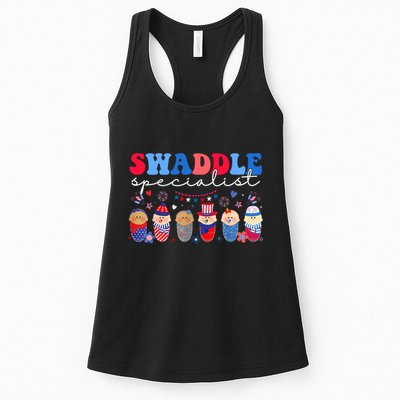 Swaddle Specialist Nicu L&D Mother Baby Nurse 4th Of July Womens Tank Top