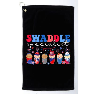 Swaddle Specialist Nicu L&D Mother Baby Nurse 4th Of July Golf Towel