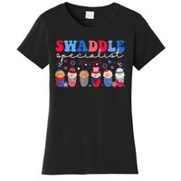 Swaddle Specialist Nicu L&D Mother Baby Nurse 4th Of July Women's T-Shirt