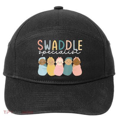 Swaddle Specialist NICU Mother Baby Nurse Tech Neonatal ICU 7-Panel Snapback Hat
