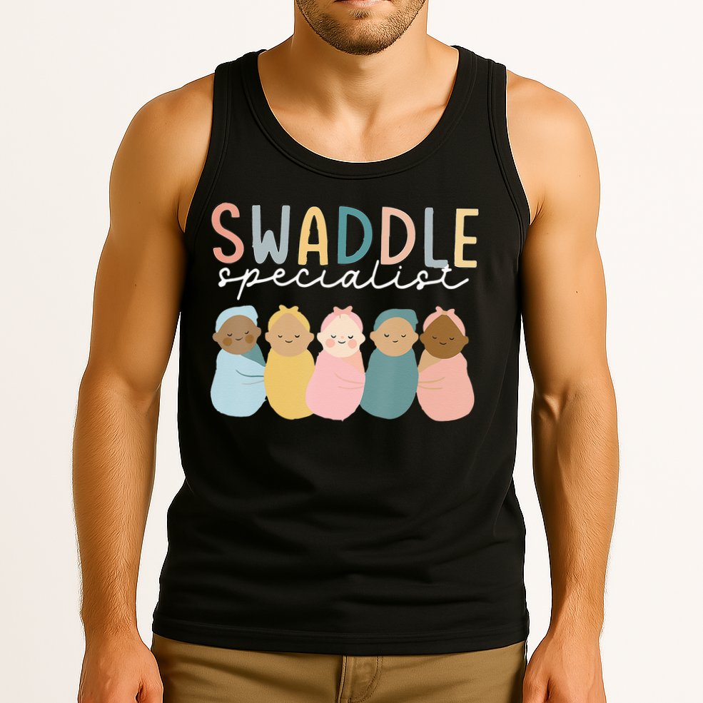 Swaddle Specialist NICU Mother Baby Nurse Tech Neonatal ICU Tank Top