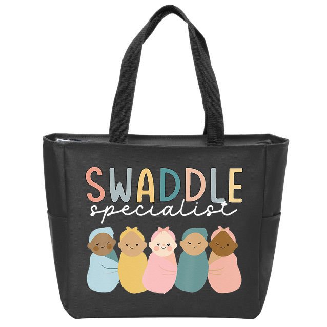 Swaddle Specialist NICU Mother Baby Nurse Tech Neonatal ICU Zip Tote Bag