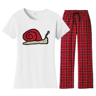 Snail Women's Flannel Pajama Set