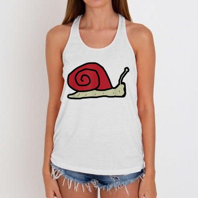 Snail Women's Knotted Racerback Tank