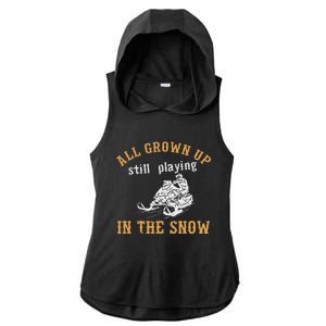 Snowmobile Ladies PosiCharge Tri-Blend Wicking Draft Hoodie Tank