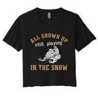 Snowmobile Women's Crop Top Tee