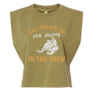 Snowmobile Garment-Dyed Women's Muscle Tee