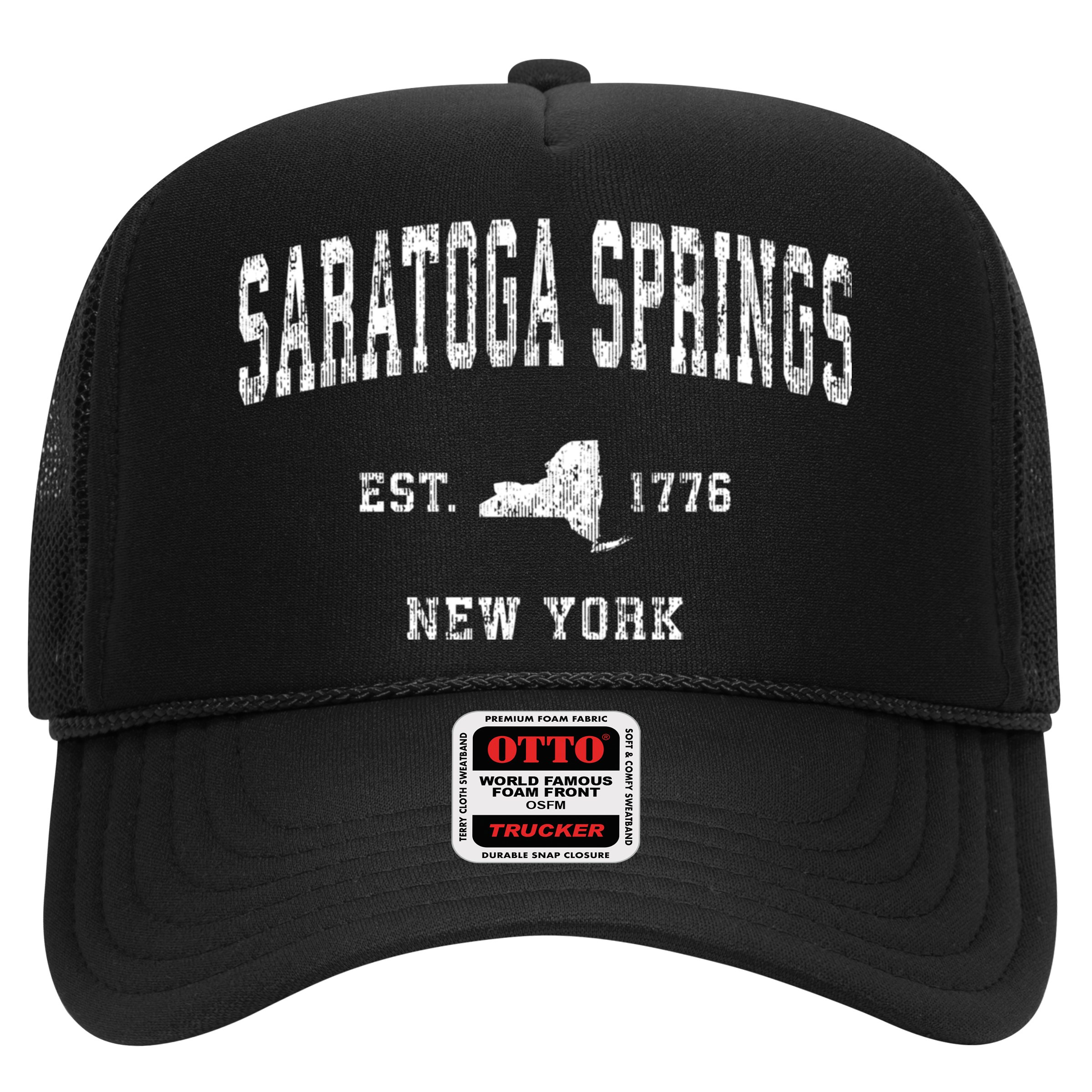 Saratoga Springs New York Ny Vintage Athletic Sports Hat