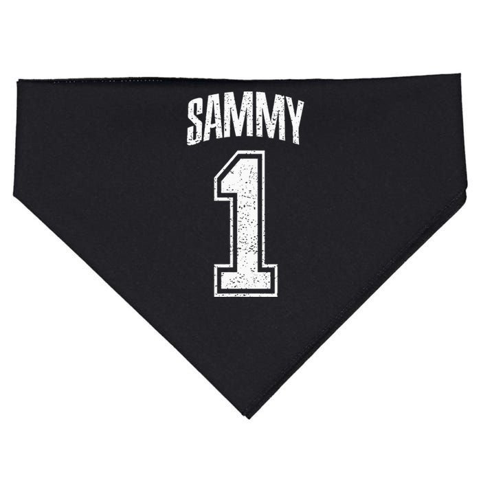 Sammy Supporter Number 1 Greatest Fan USA-Made Doggie Bandana