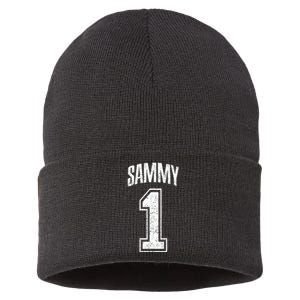 Sammy Supporter Number 1 Greatest Fan Sustainable Knit Beanie