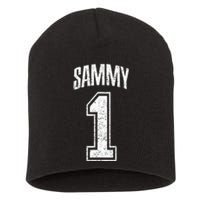 Sammy Supporter Number 1 Greatest Fan Short Acrylic Beanie