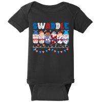 Swaddle Specialist Nicu Mother Baby Nurse 4th Of July Usa Baby Bodysuit