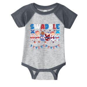 Swaddle Specialist Nicu Mother Baby Nurse 4th Of July Usa Infant Baby Jersey Bodysuit