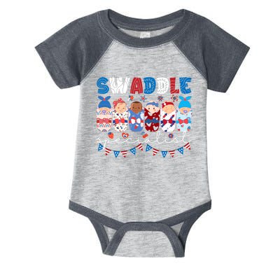 Swaddle Specialist Nicu Mother Baby Nurse 4th Of July Usa Infant Baby Jersey Bodysuit