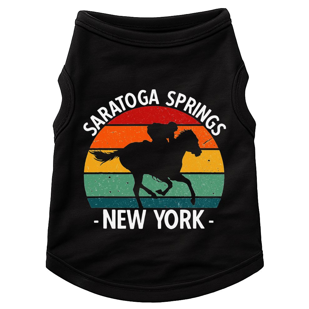 Saratoga Springs New York Toga Horse Racing Doggie Tank