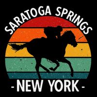 Saratoga Springs New York Toga Horse Racing Impact Tech Backpack