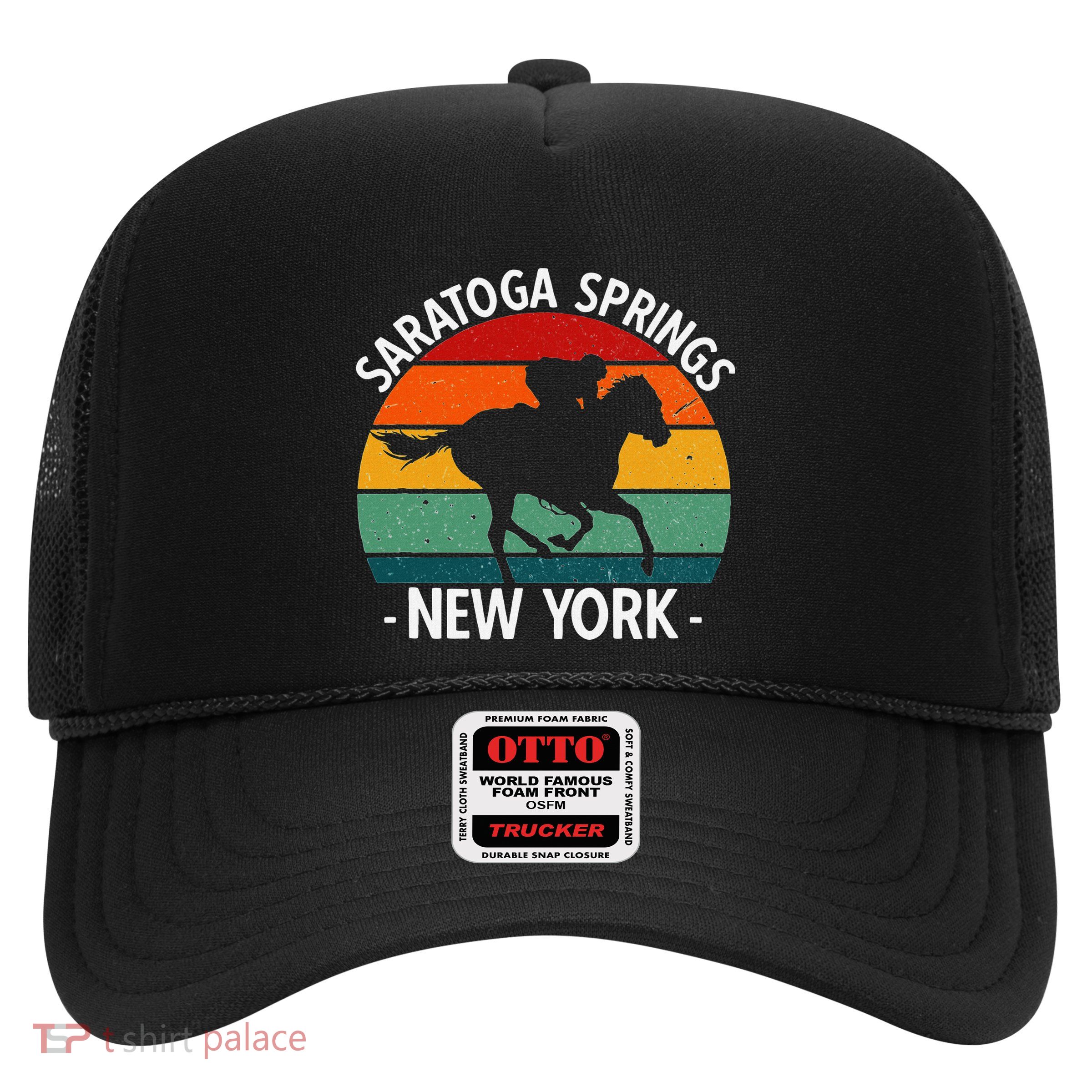 Saratoga Springs New York Toga Horse Racing Trucker Hat