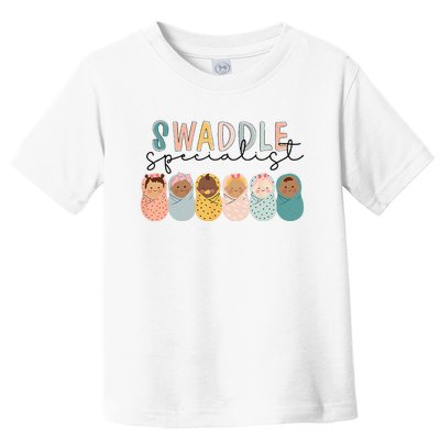 Swaddle Specialist NICU Mother Baby Nurse Tech Neonatal ICU Toddler T-Shirt