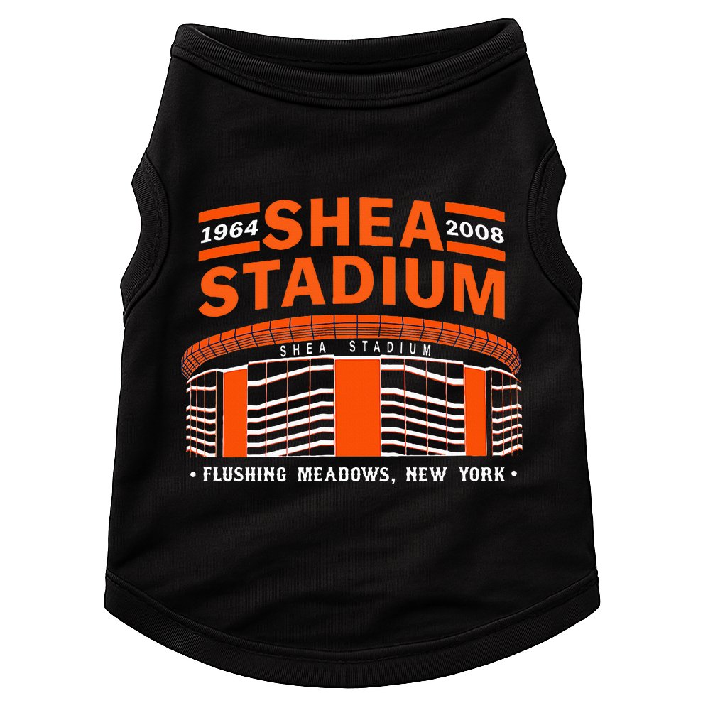 Shea Stadium New York Retro Baseball Park Vintage Old School Doggie Tank