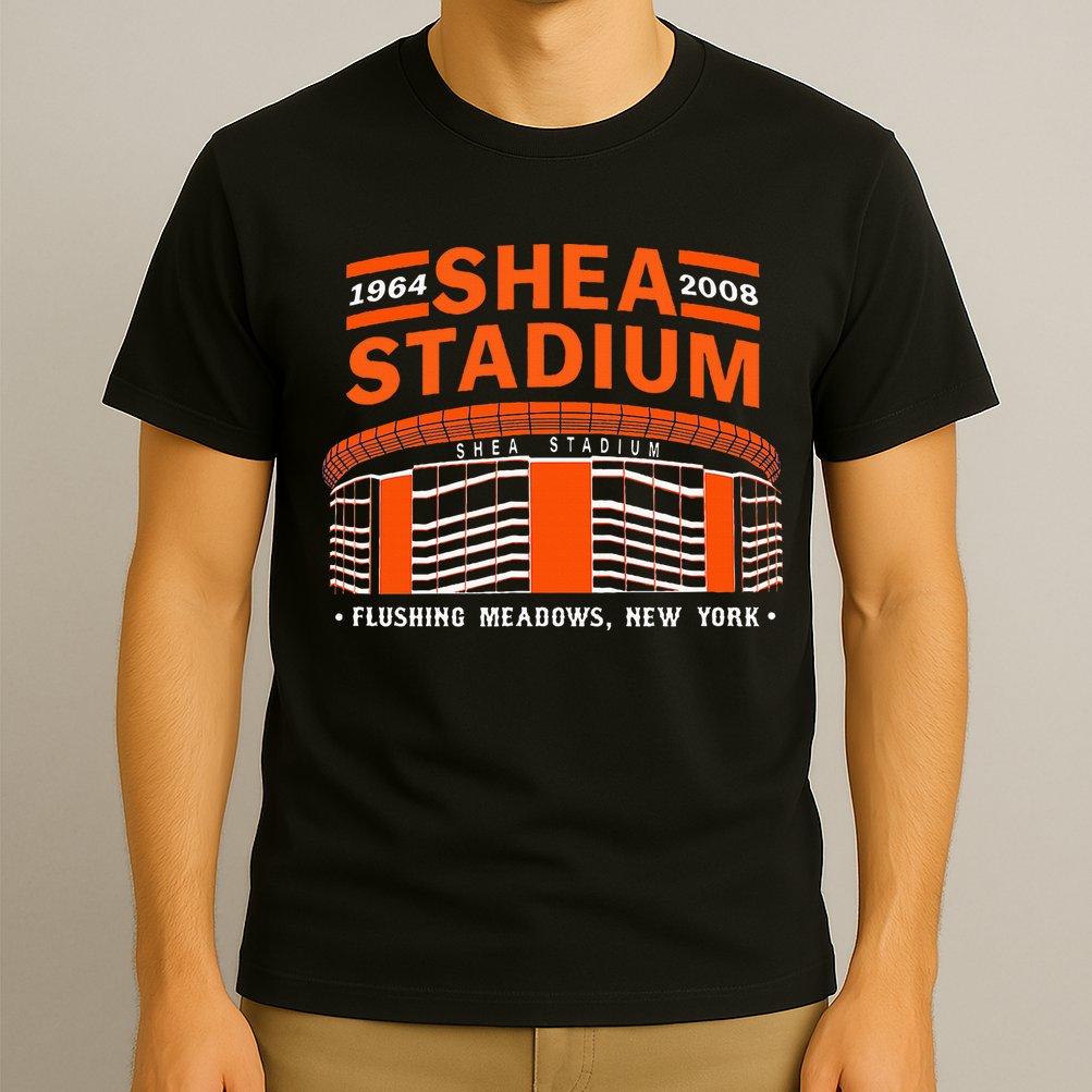 Shea Stadium New York Retro Baseball Park Vintage Old School T-Shirt