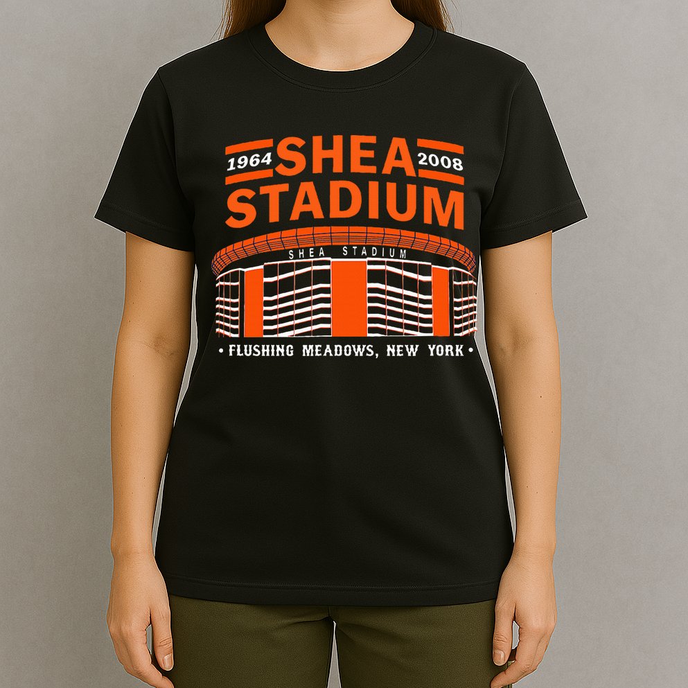 Shea Stadium New York Retro Baseball Park Vintage Old School T-Shirt