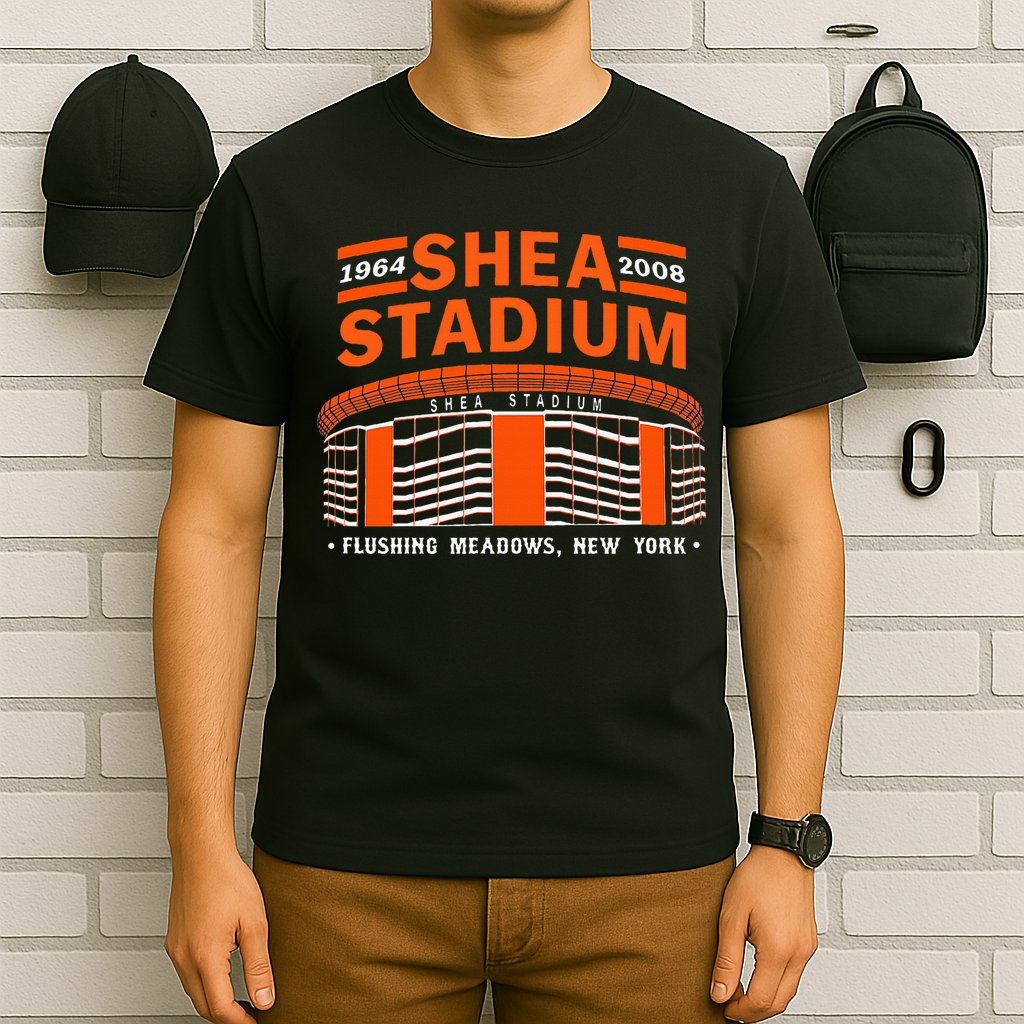 Shea Stadium New York Retro Baseball Park Vintage Old School T-Shirt